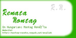 renata montag business card